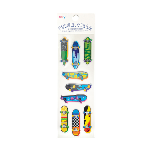 Stickiville Stickers: Skateboards