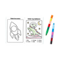 Mini Traveler Coloring and Activity Kit - Dinosaurs in Space