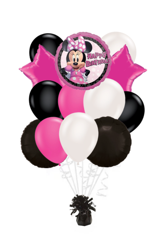 Minnie Mouse Happy Birthday Balloon Bouquet