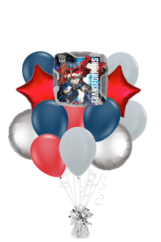 Transformers Square Balloon Bouquet