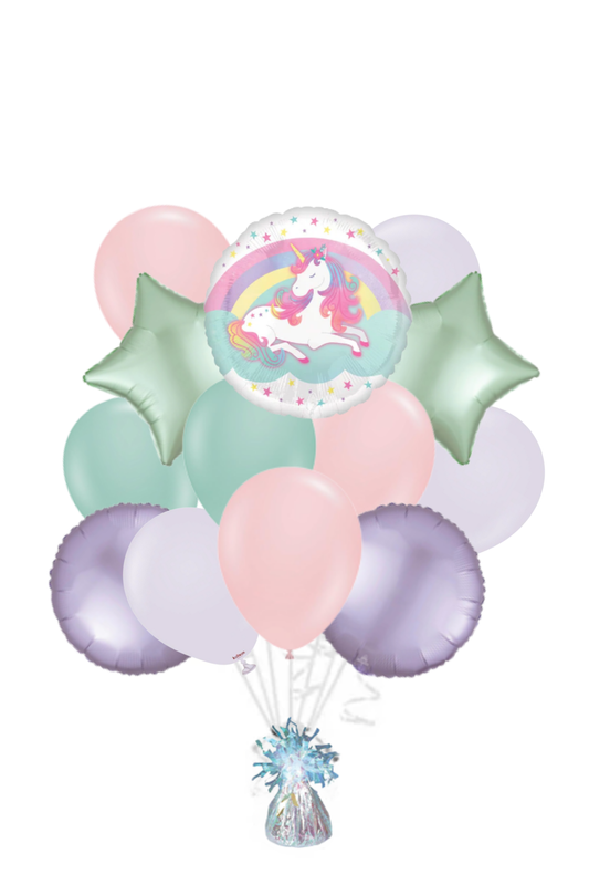 Enchanted Unicorn Orbz Balloon Bouquet