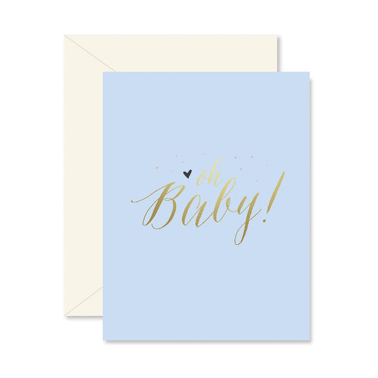 Blue Oh Baby! Greeting Card