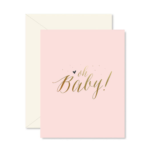 Pink Oh Baby! Greeting Card