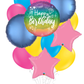 Sparkle Diamonds Happy Birthday Balloon Bouquet