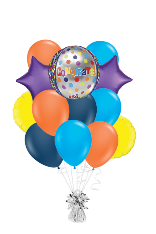 Congrats! Orbz Congratulations Balloon Bouquet