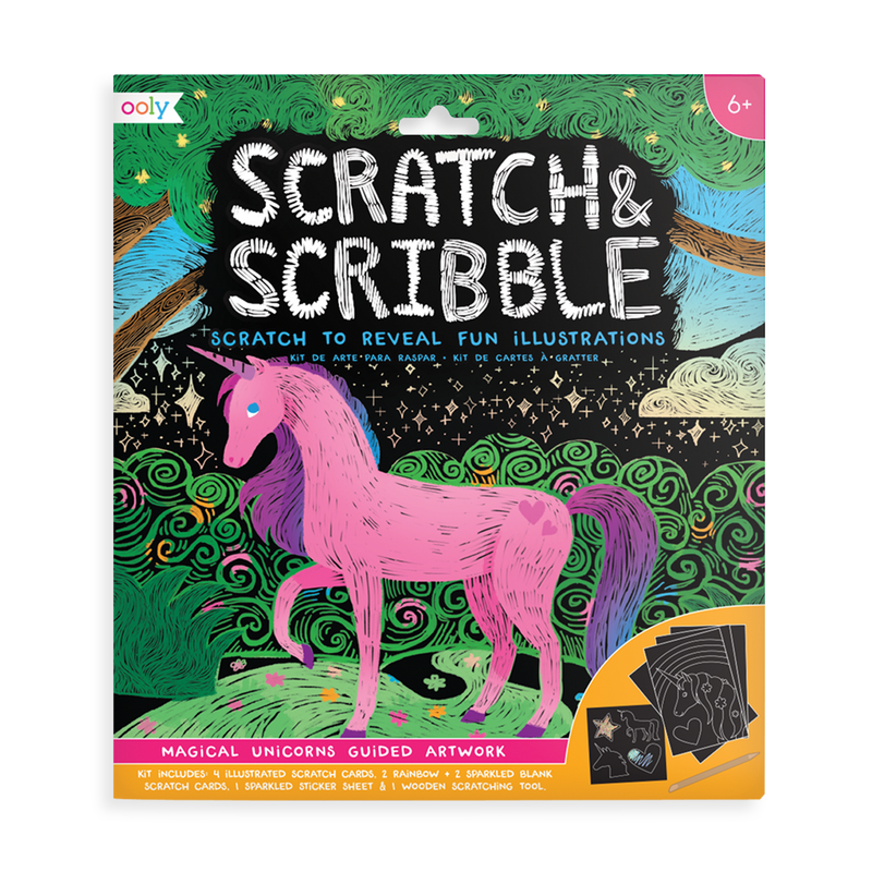 Magical Unicorn Scratch and Scribble Scratch Art Kit