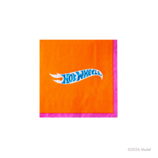 Hot Wheels X Bonjour Fete Orange Small Napkin