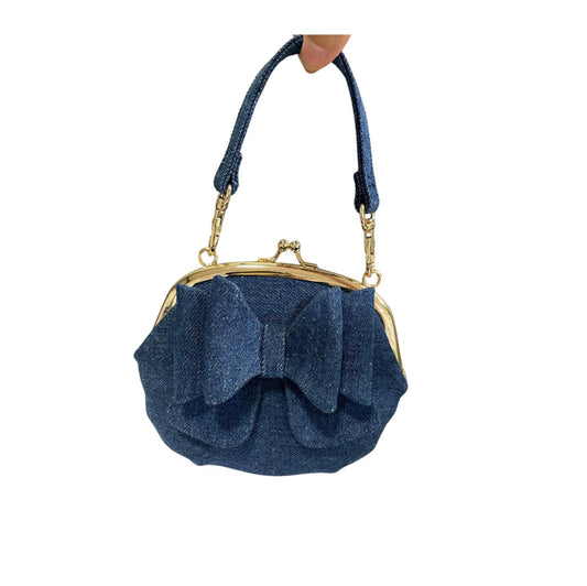 Hadley Petite: Denim Purse
