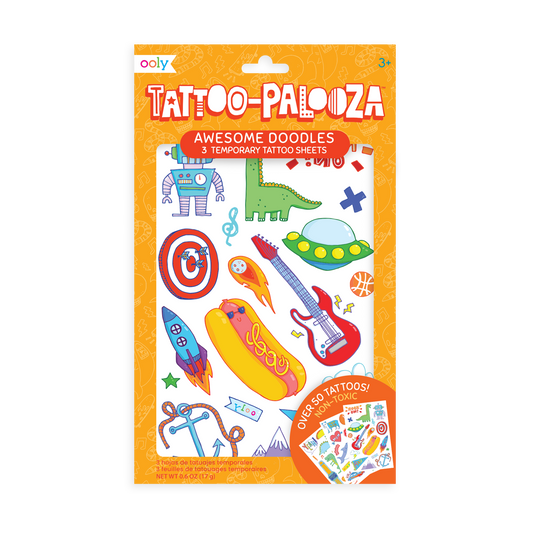 Tattoo-Palooza Temporary Tattoos - Awesome Doodles