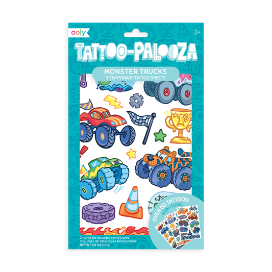 Tattoo-Palooza Temporary Tattoos - Monster Truck