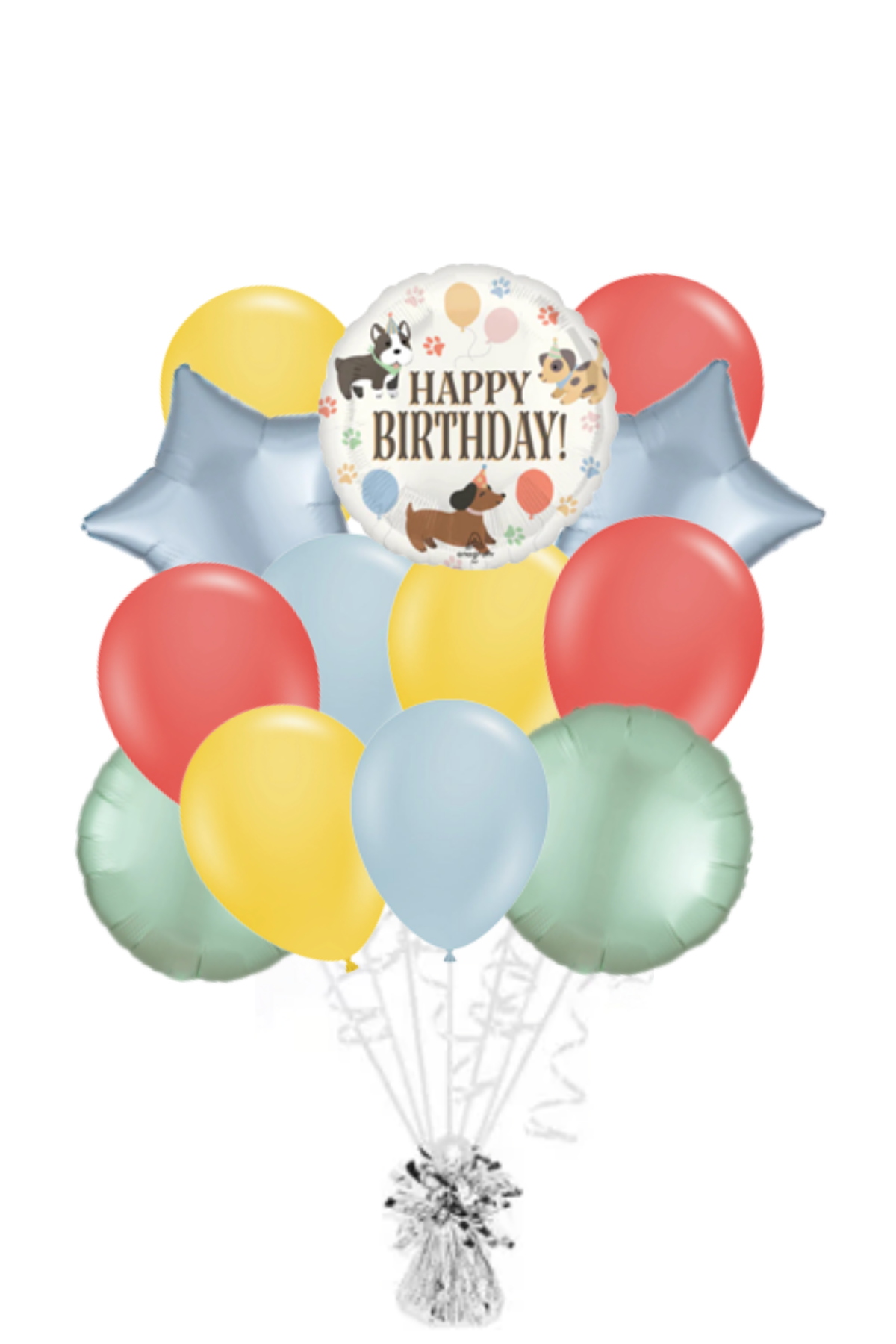 Pawsome Happy Birthday Balloon Bouquet