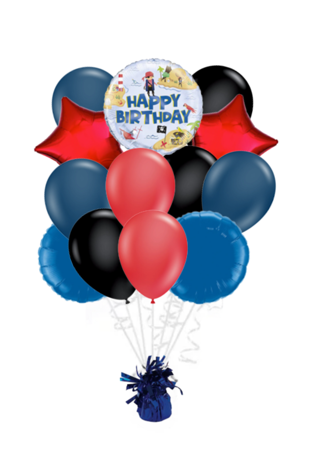 Pirate Happy Birthday Balloon Bouquet