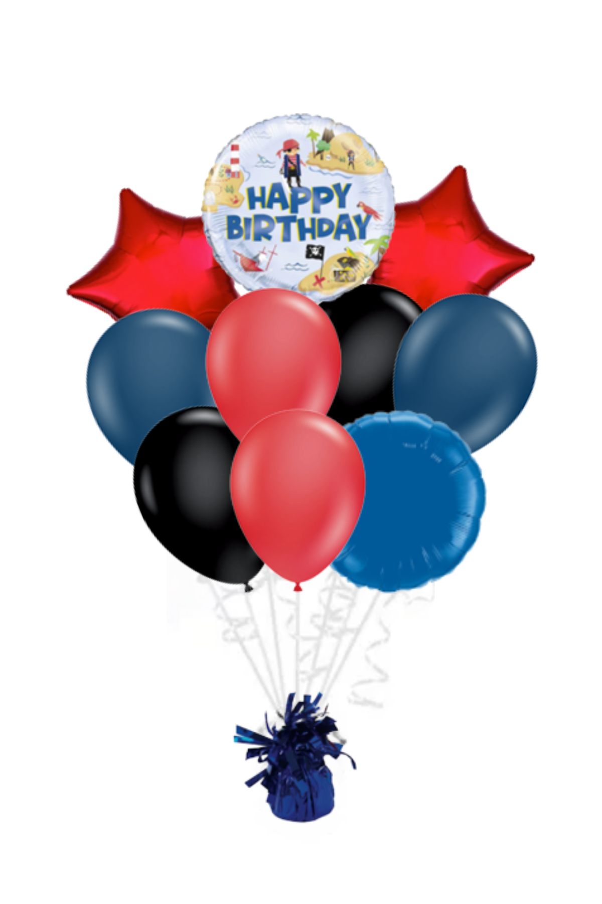 Pirate Happy Birthday Balloon Bouquet