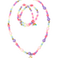 Cheerful Starry Unicorn Necklace Bracelet Set