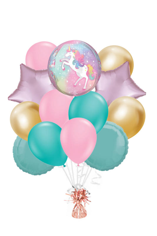 Enchanted Unicorn Orbz Balloon Bouquet