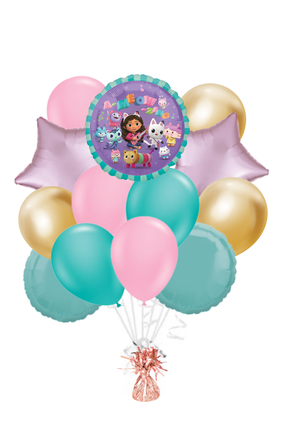 Gabby's Dollhouse Balloon Bouquet