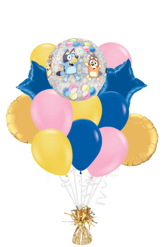Bluey Orbz Balloon Bouquet