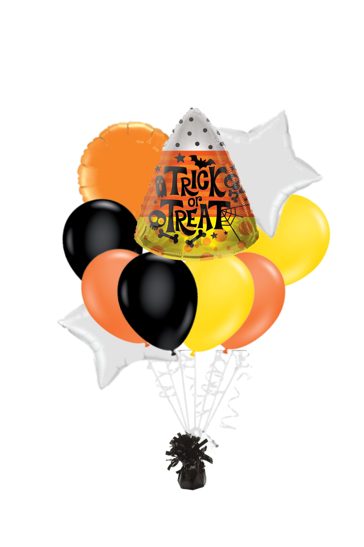 Trick or Treat Candy Corn Balloon Bouquet