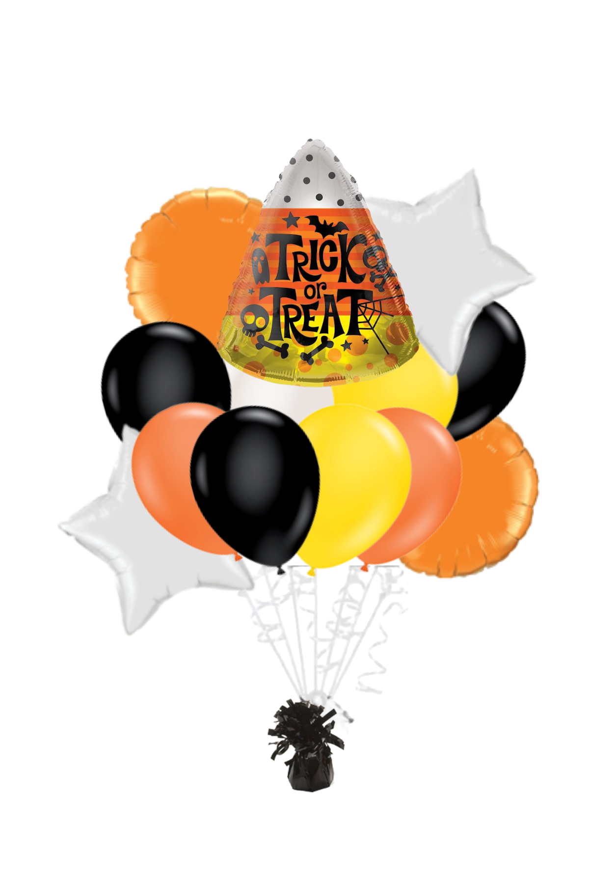 Trick or Treat Candy Corn Balloon Bouquet