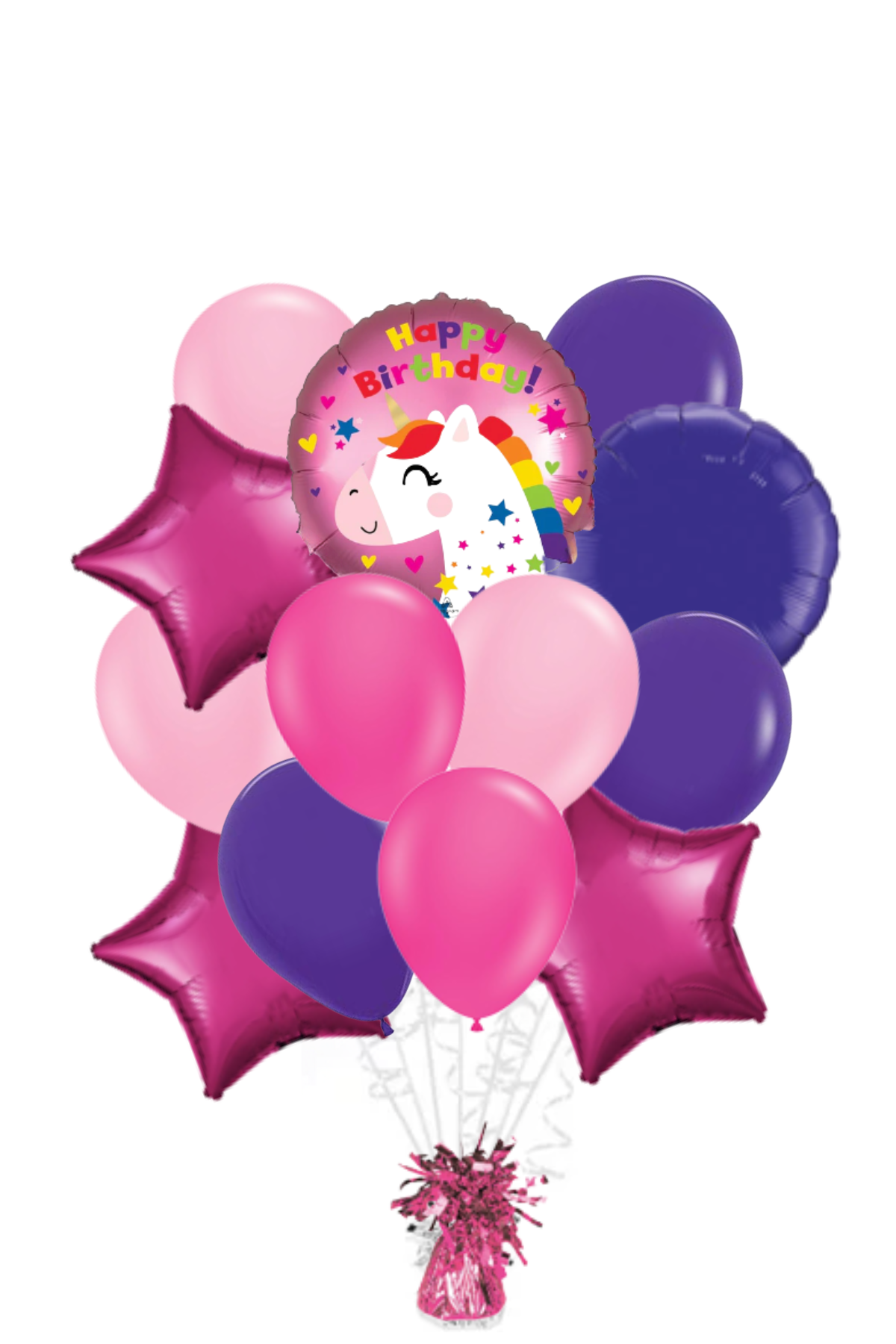 Unicorn Happy Birthday Balloon Bouquet