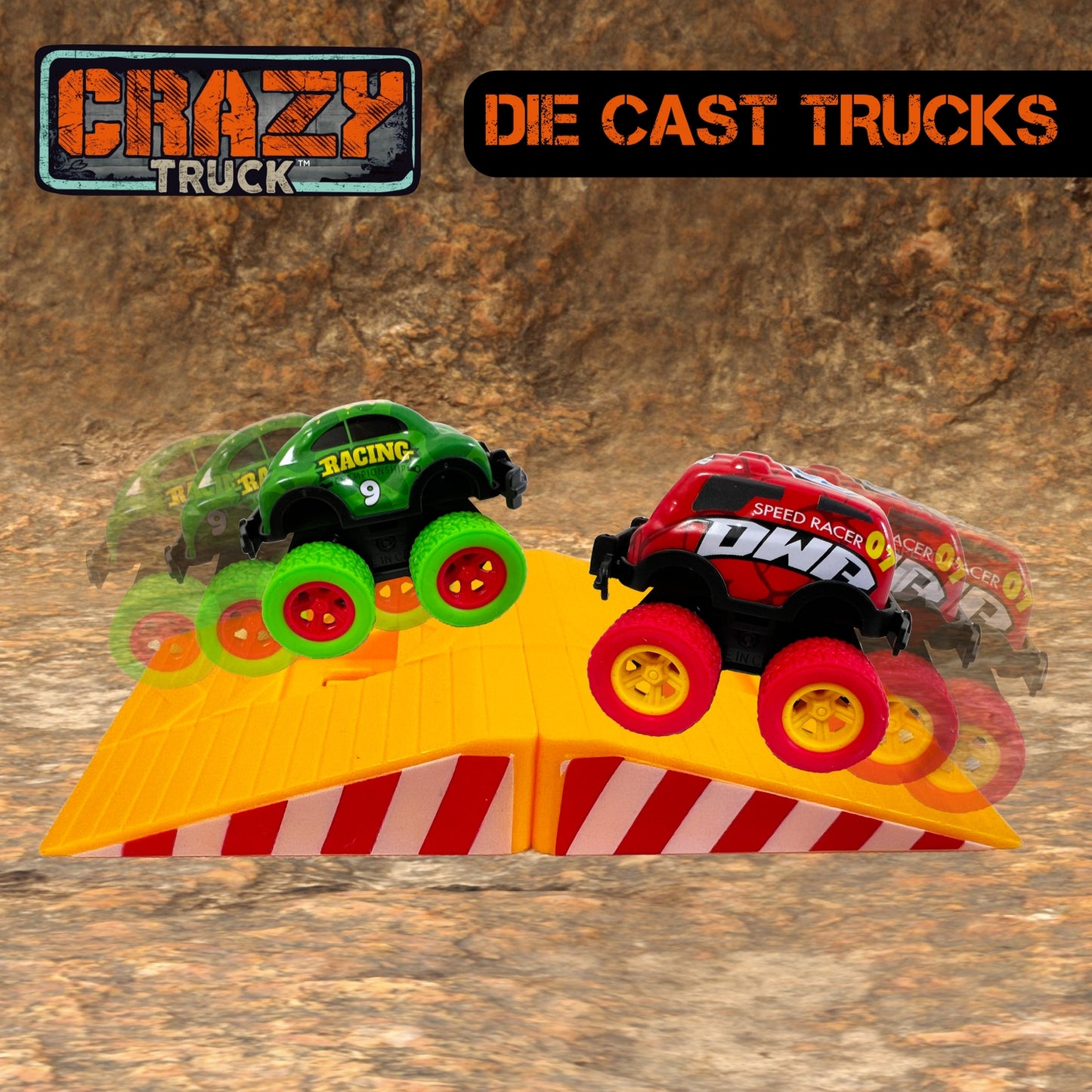 Die Cast Pull Back Truck Set
