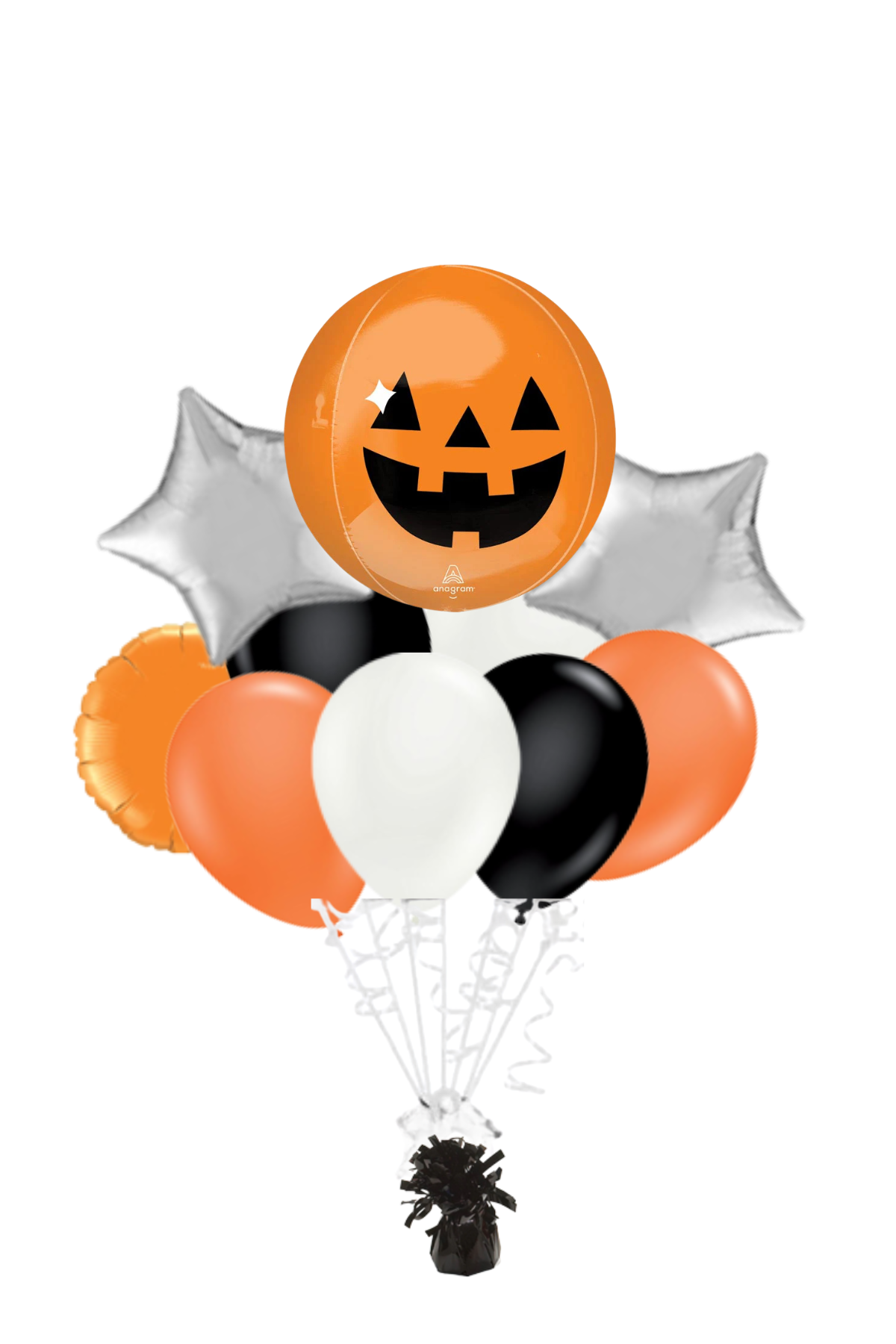 Pumpkin Haunted Manor Orbz Balloon Bouquet