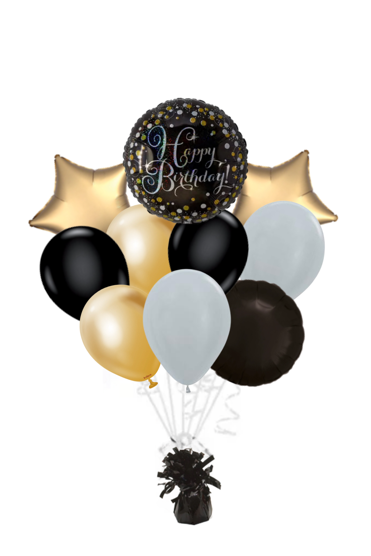 Sparkling Celebration Happy Birthday Balloon Bouquet