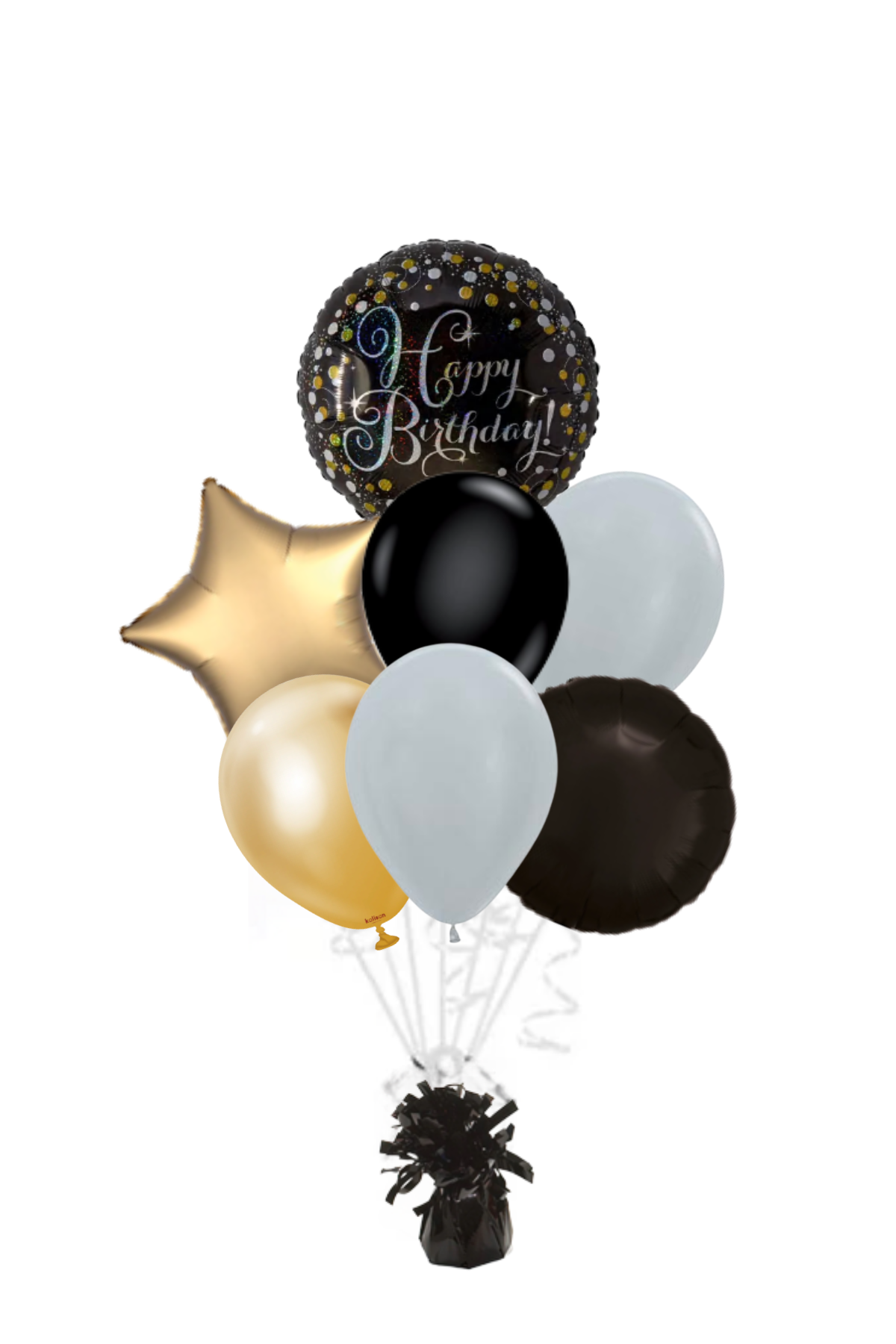 Sparkling Celebration Happy Birthday Balloon Bouquet