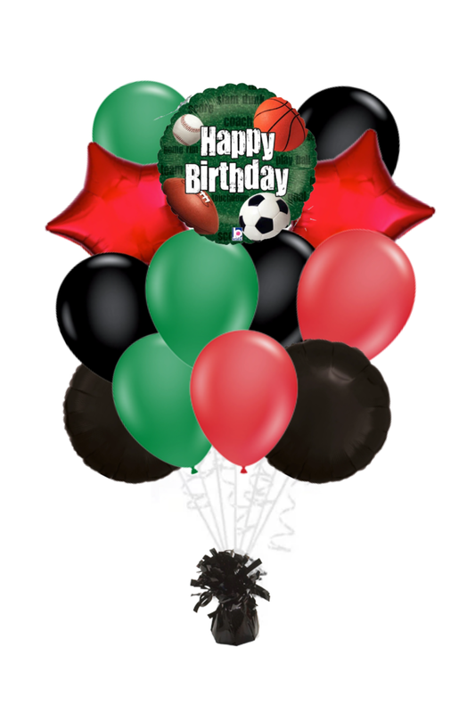 Sports Happy Birthday Balloon Bouquet