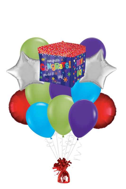 Way To Go Cubez Congratulations Balloon Bouquet