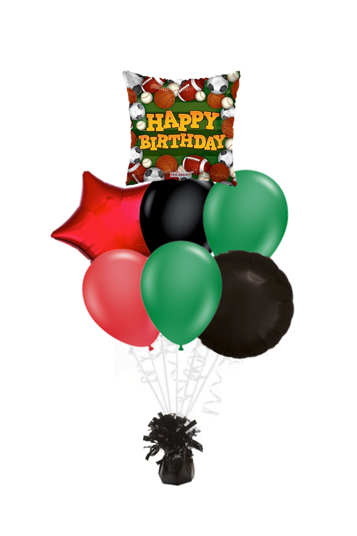 Sports Square Happy Birthday Balloon Bouquet