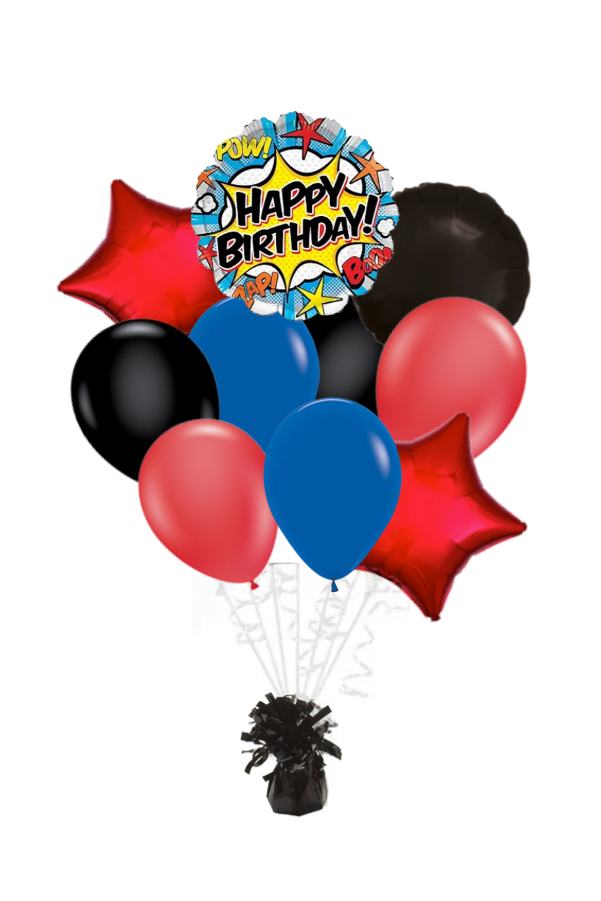 Superhero Happy Birthday Balloon Bouquet