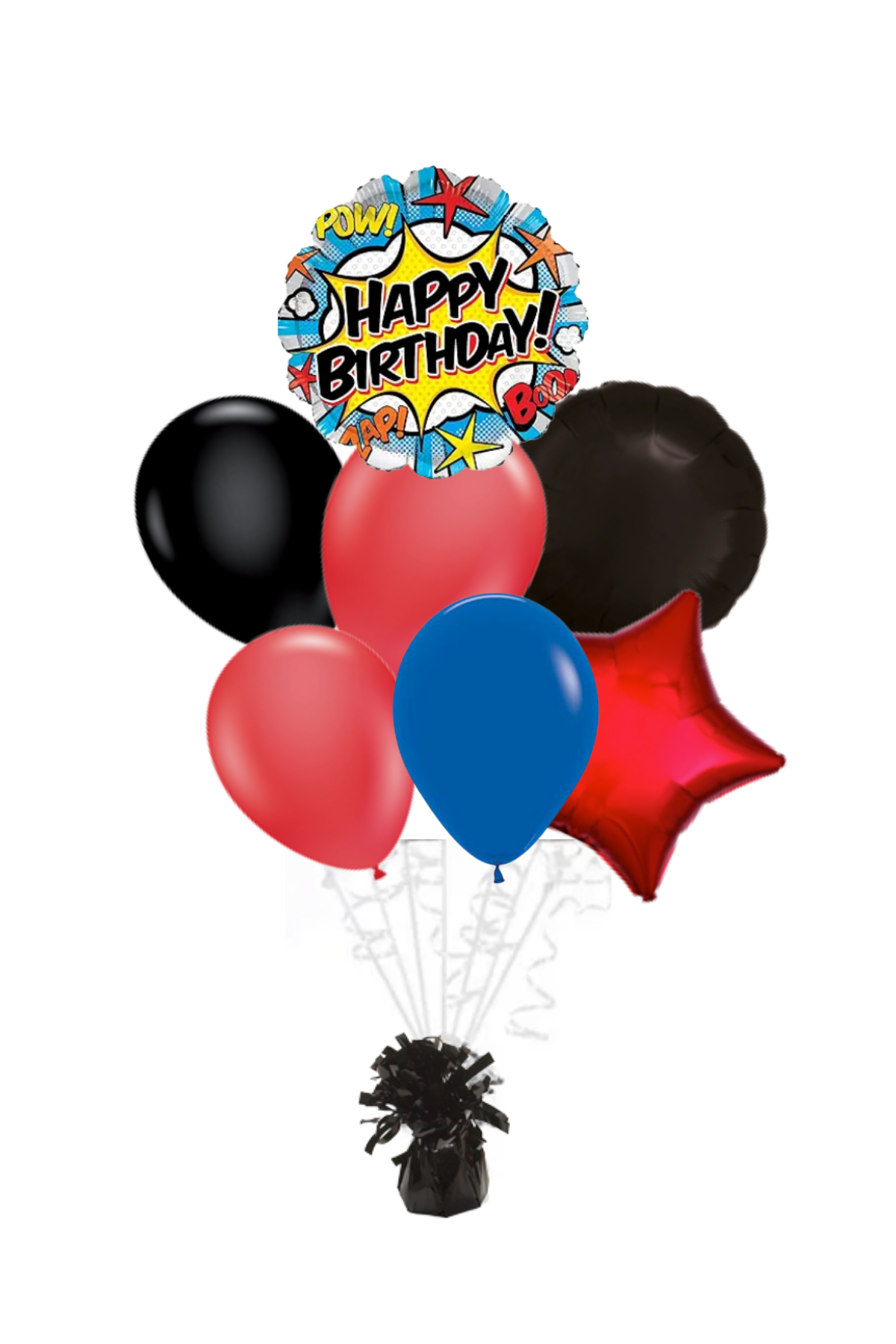 Superhero Happy Birthday Balloon Bouquet