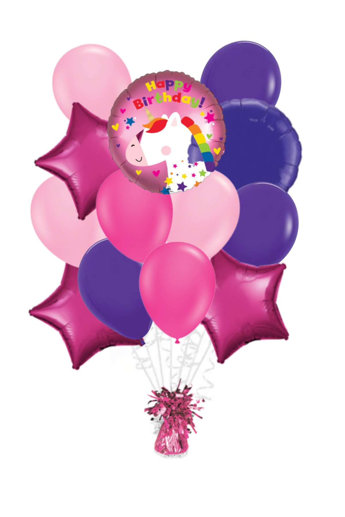 Unicorn Happy Birthday Balloon Bouquet