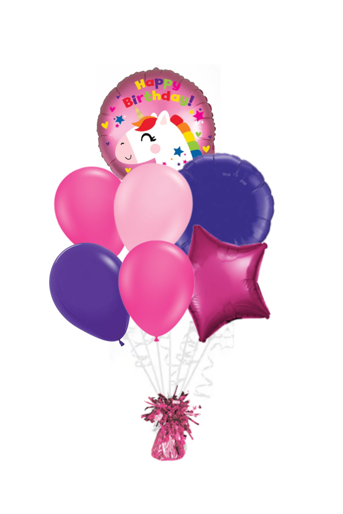 Unicorn Happy Birthday Balloon Bouquet