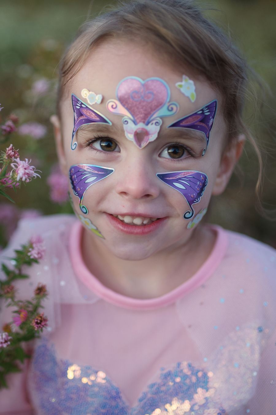 Butterfly Face Stickers