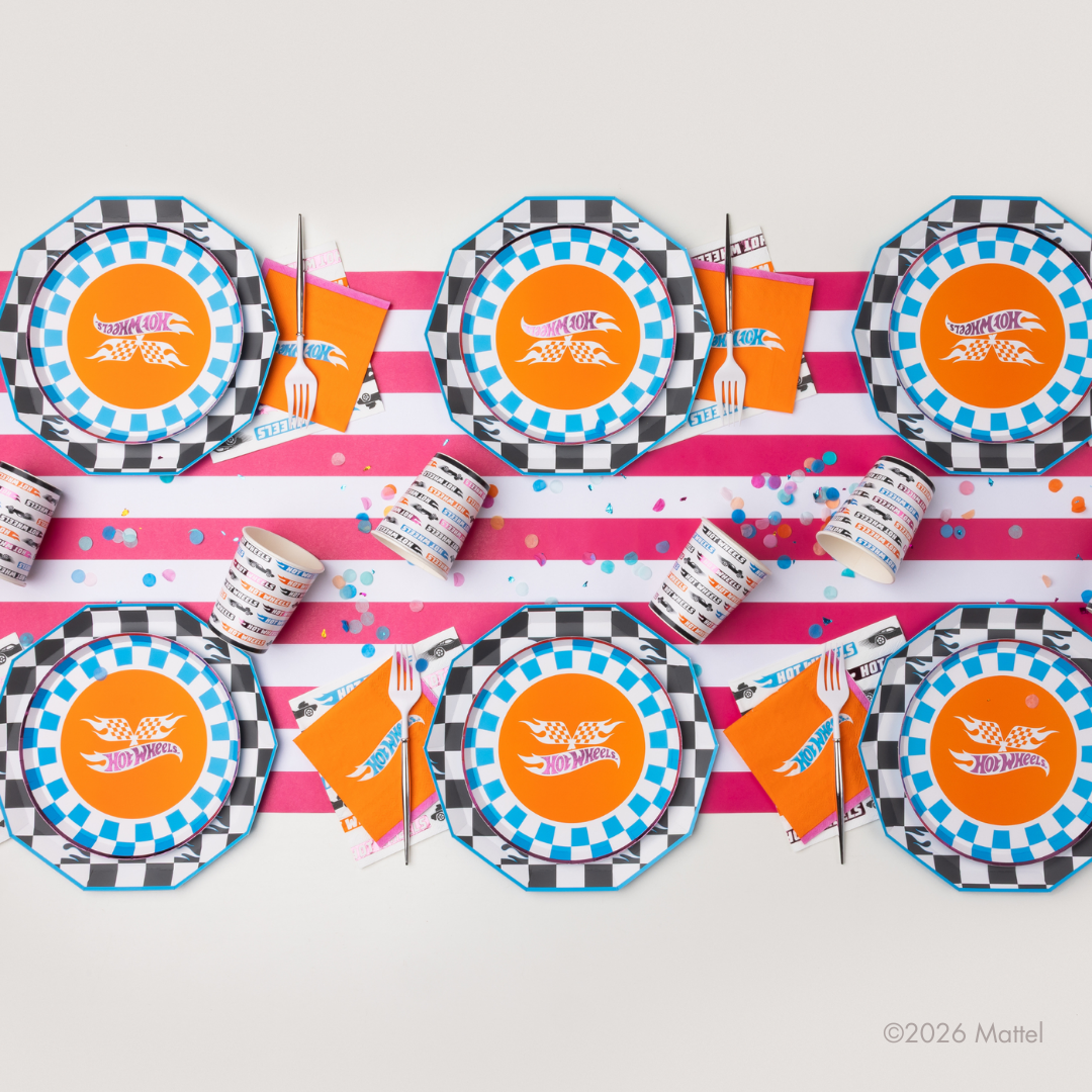 Hot Wheels X Bonjour Fete Orange Small Napkin