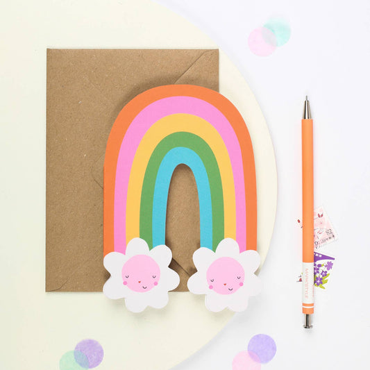 Rainbow Blossom Birthday Card