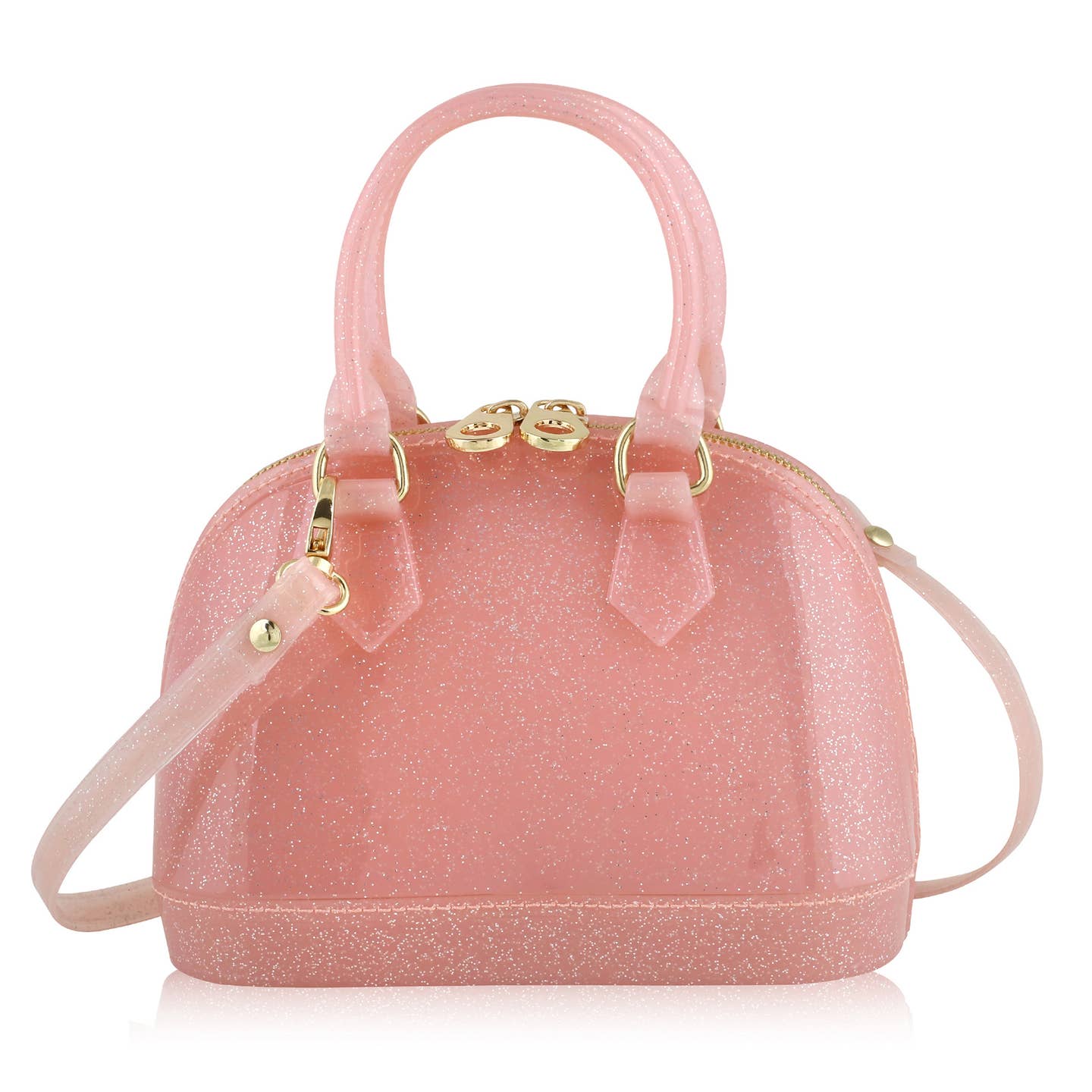 Pink Sparkle Cate Purse: Heart Charm