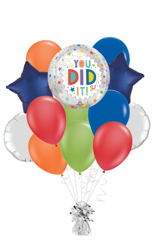 You Did It! Orbz Congratulations Balloon Bouquet