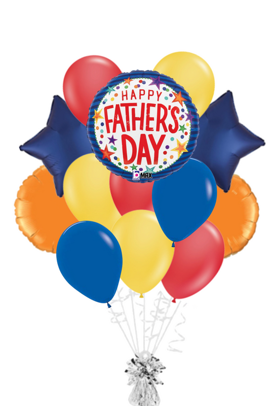 Happy Father's Day Stars Balloon Bouquet