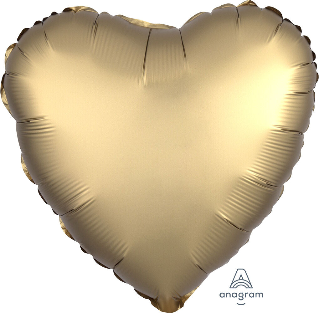 Satin Luxe Gold Sateen Standard Foil Balloon