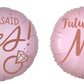 Blush Wedding Foil Balloon - 2 Sided