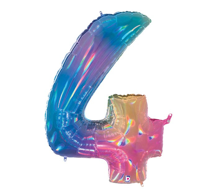 Holographic Rainbow Number Balloon