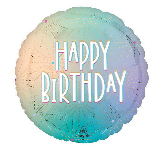 Pastel Dream Happy Birthday Foil Balloon