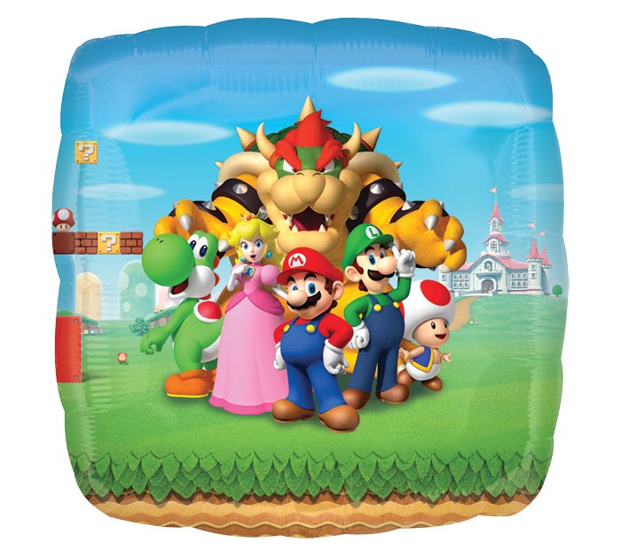 Super Mario Bros Jumbo Square Foil