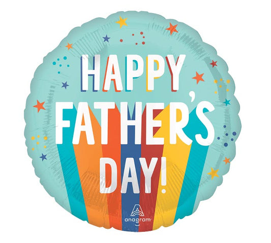 Father's Day Playful Stripes Foil Balloon