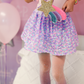 Purple Party Sequins Skirt