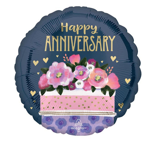Happy Anniversary Cake Balloon