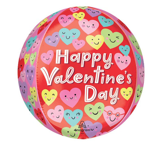 Happy Hearts Orbz Balloon